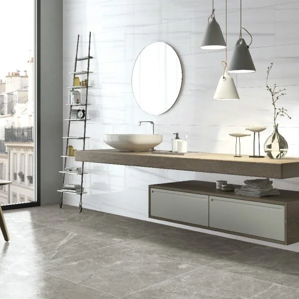 Mầu gạch 60x120cm màu trắng bề mặt mờ mịn LUFRT04