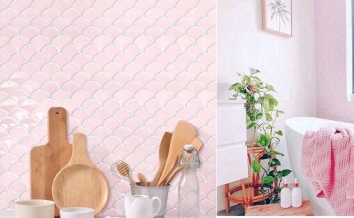 Gạch mosaic vảy cá MHF ốp tường