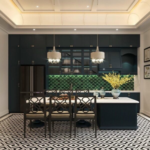 LU2089 lát nền phòng bếp