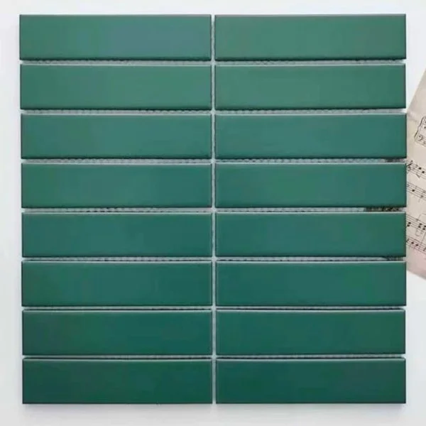 Gạch thẻ mosaic xanh đậm LUMHT3211M