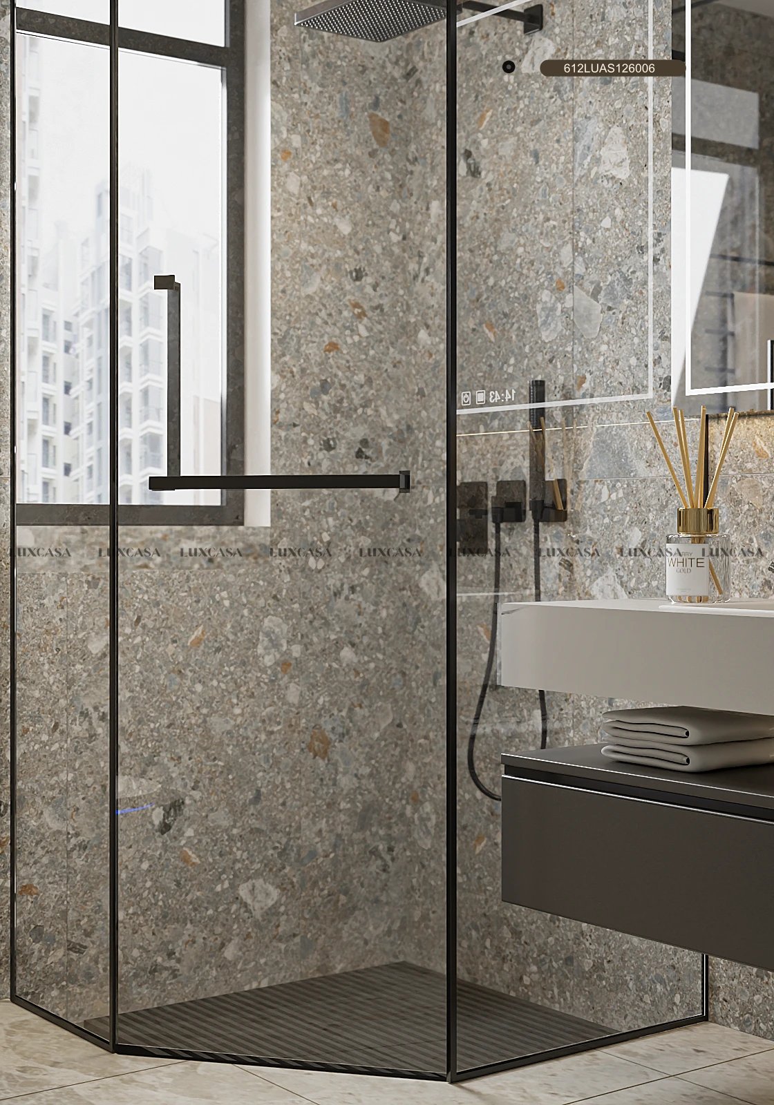 Gạch terrazzo 60×120 ốp nhà tắm 612LUAS126006