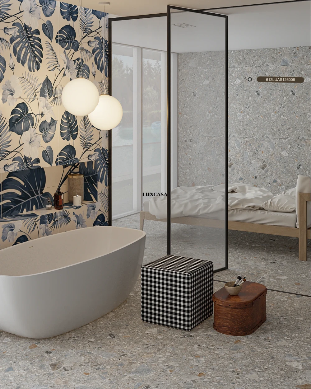 Gạch ốp lát nhà tắm terrazzo 612LU126006