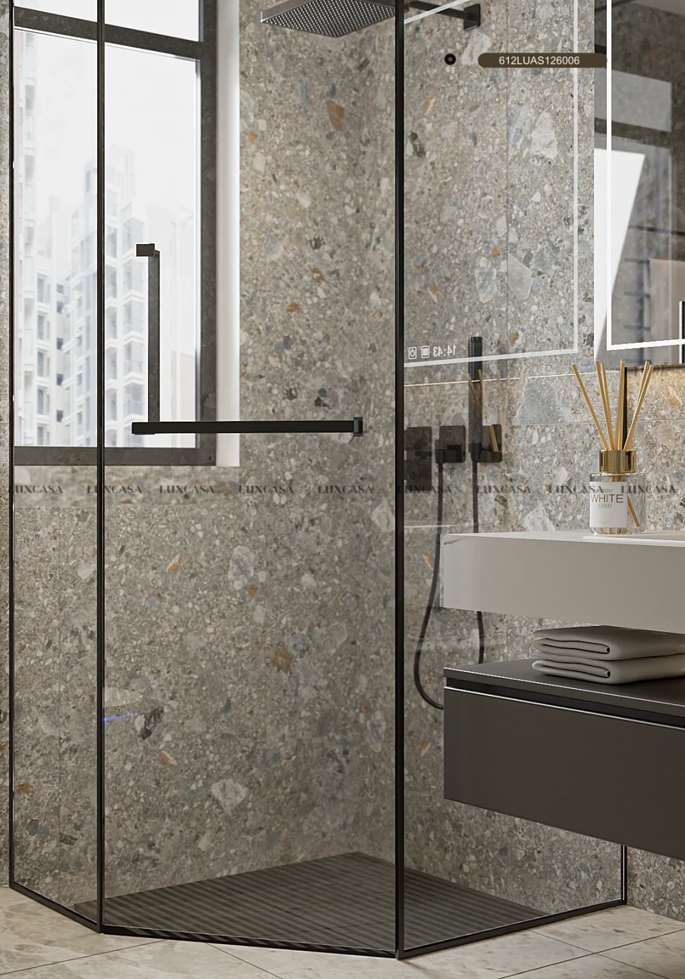 Gạch ốp lát nhà tắm terrazzo 612LU126006