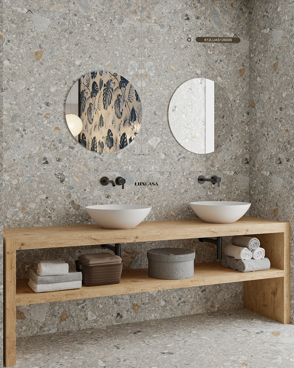 Gạch ốp lát nhà tắm terrazzo 612LU126006