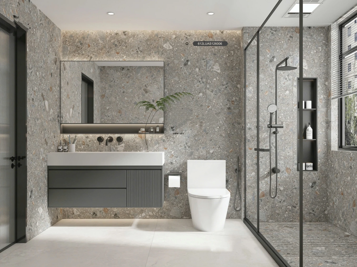 Gạch ốp lát nhà tắm terrazzo 612LU126006