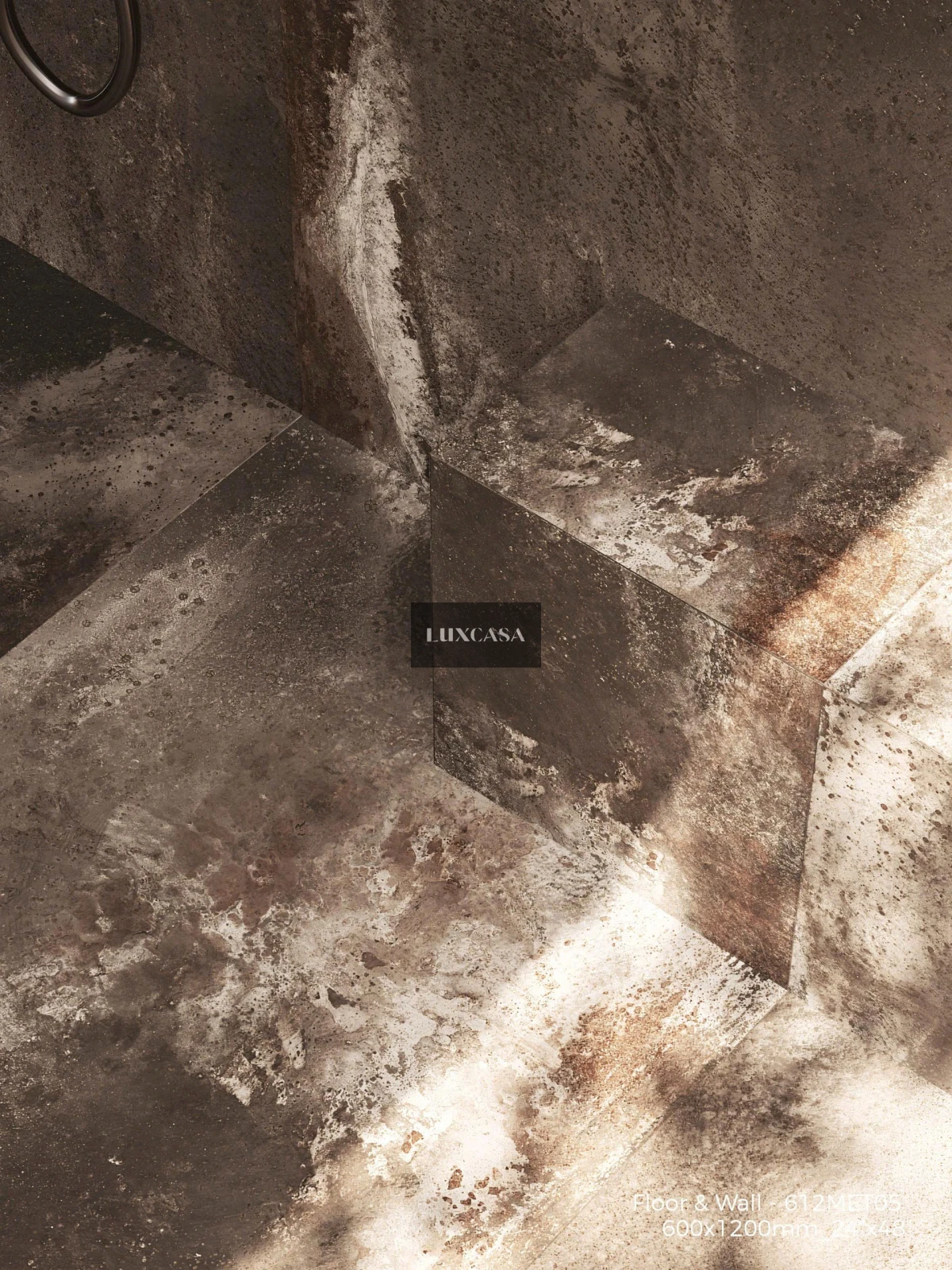 Gạch rỉ sét 612LUMET05 màu nâu ốp nhà tắm (4)