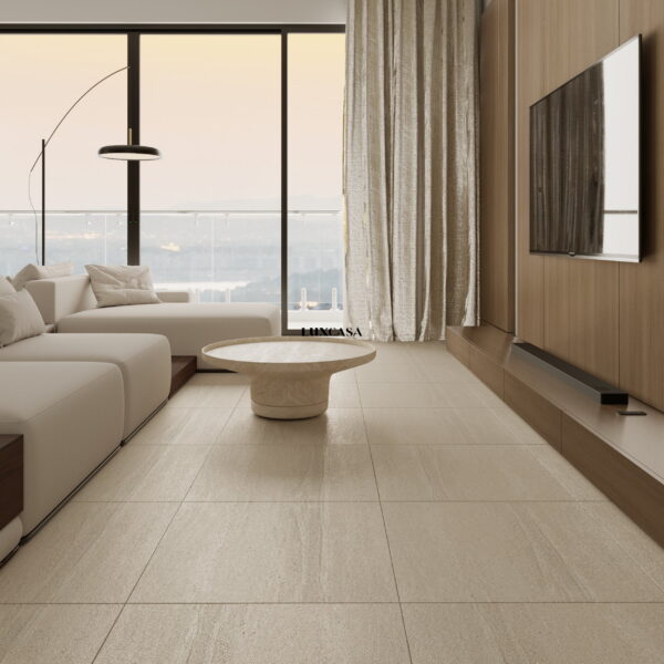 Gạch lát sân vườn màu kem 60x60 LUDCL01RD