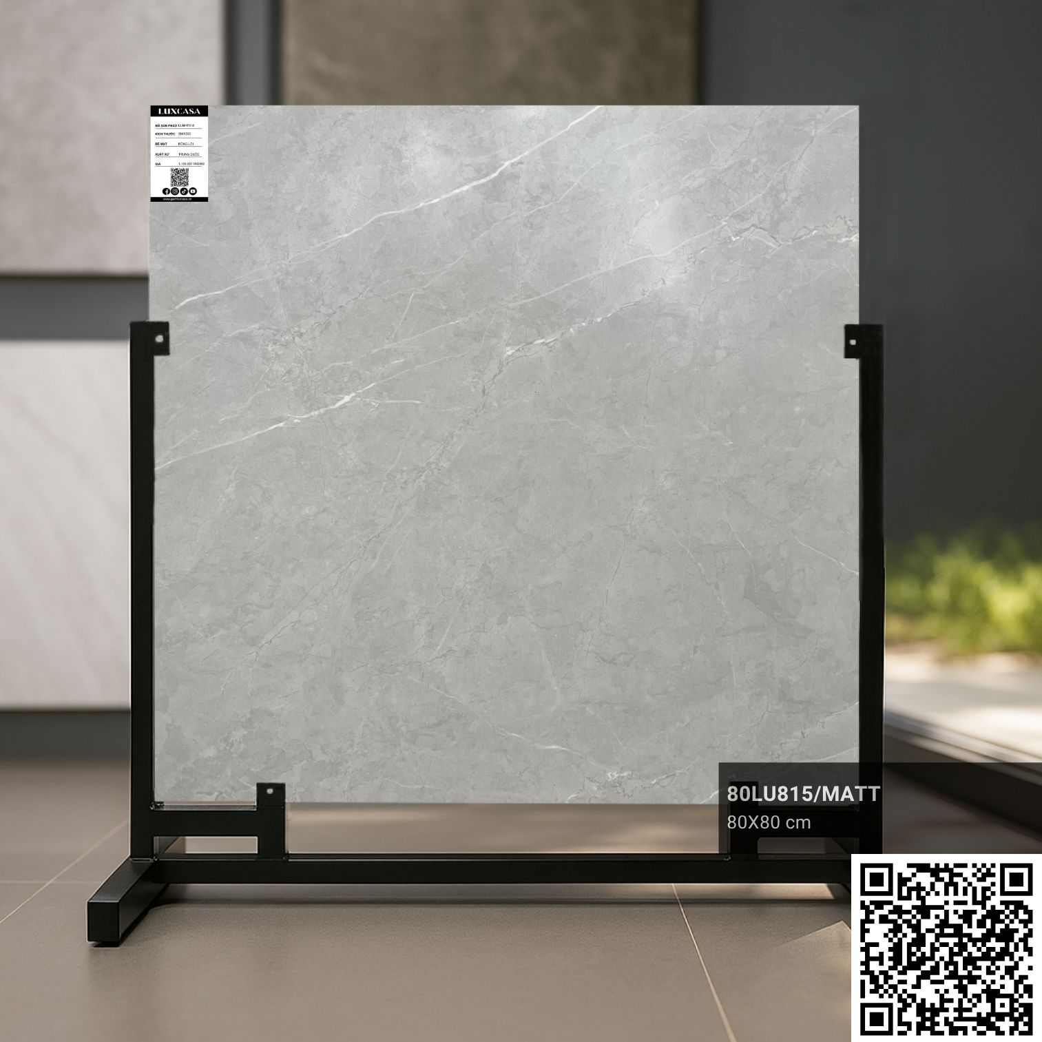 Gạch lát nền 80x80 vân đá 80LU815
