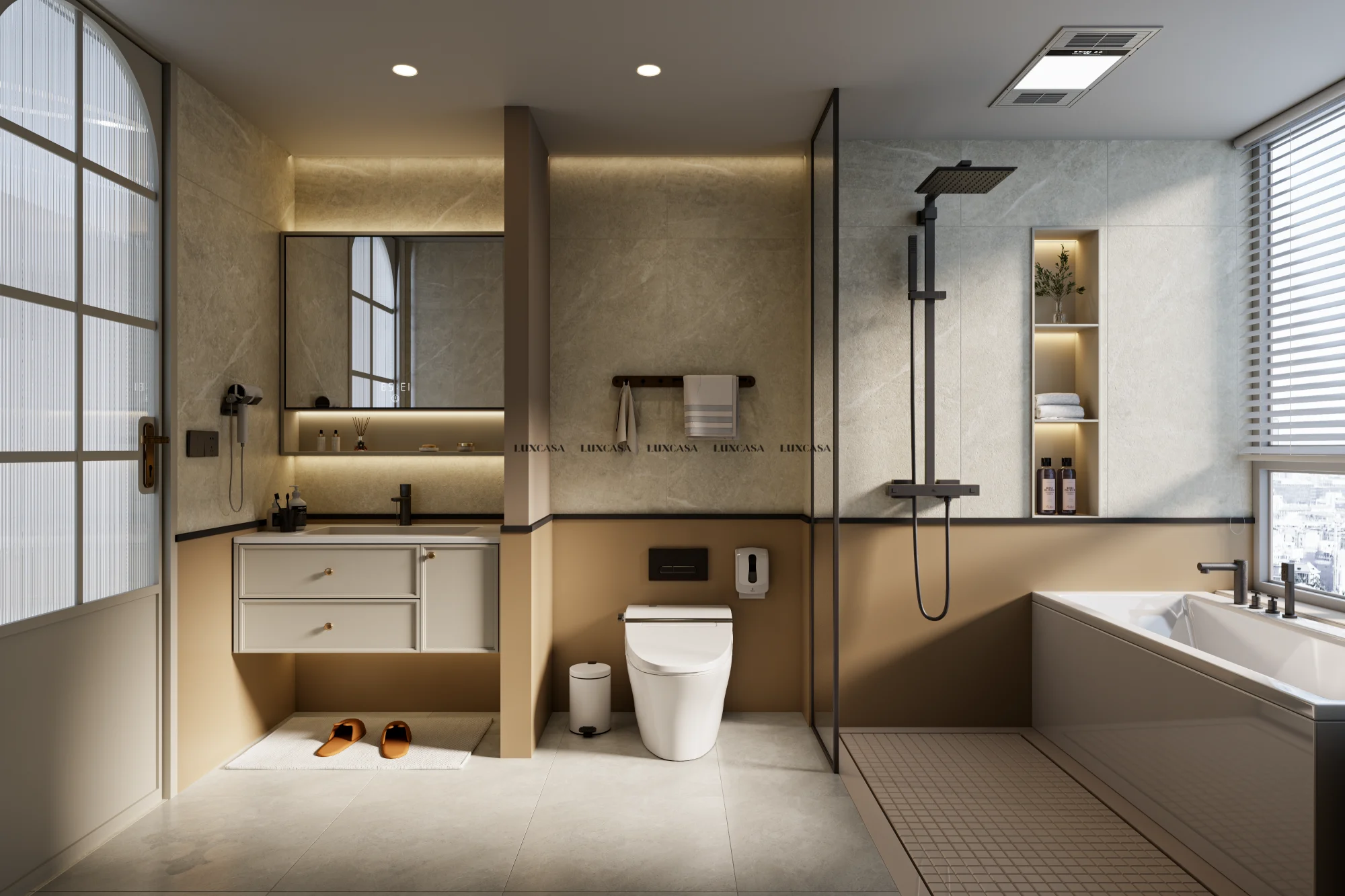 Gạch ốp wc giả đá matt 612LU26252N