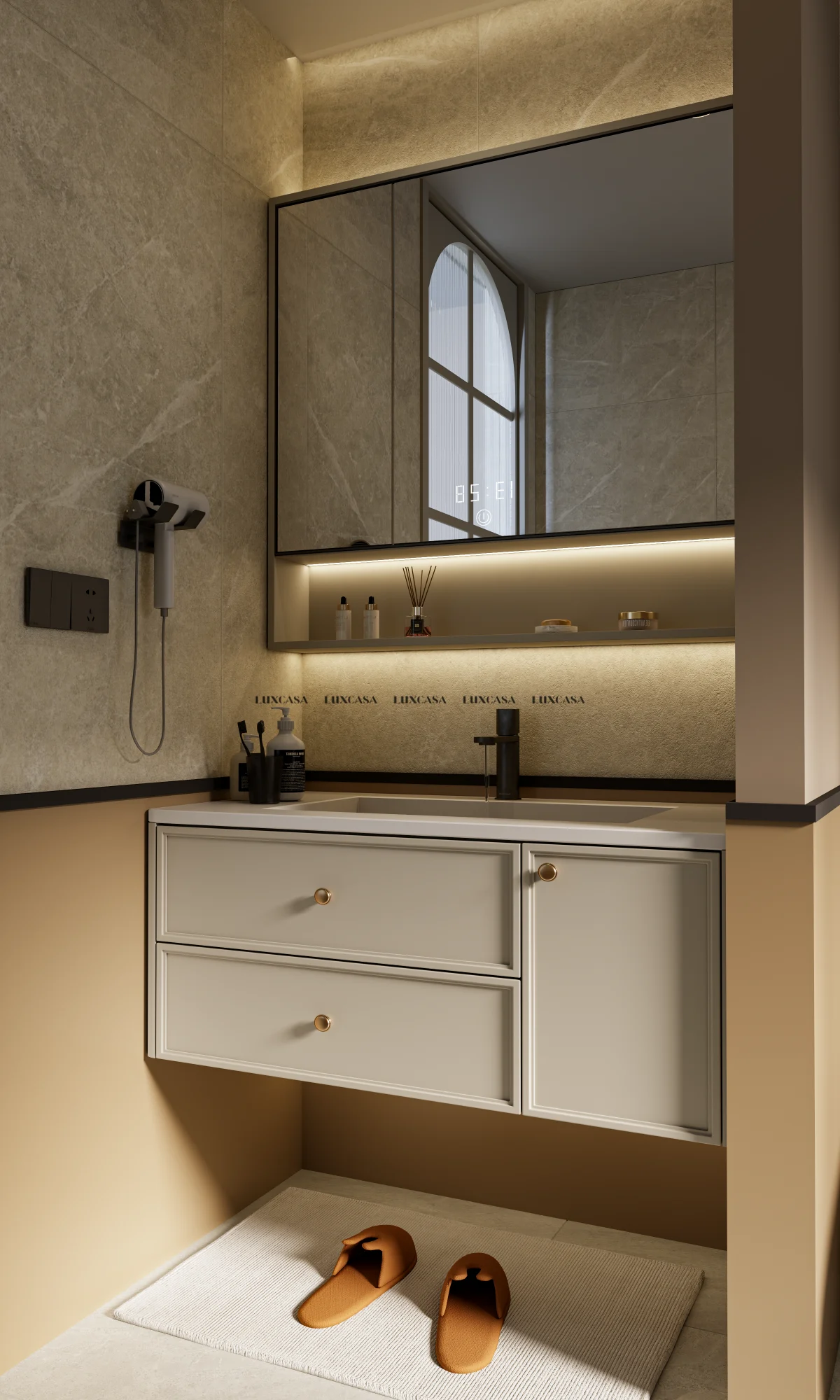 Gạch ốp wc giả đá matt 612LU26252N