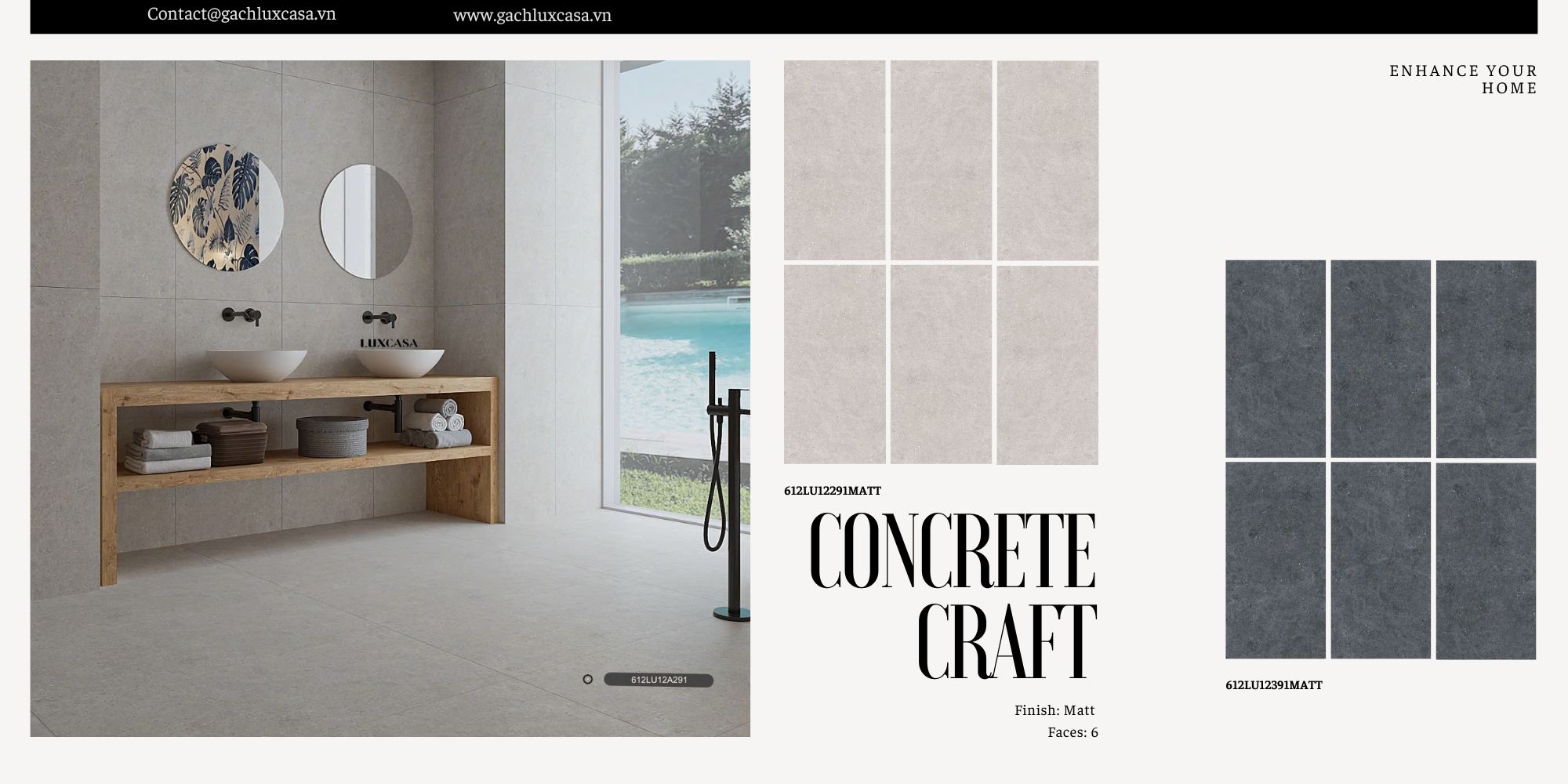GẠCH XI MĂNG 600X1200 612LU12391, 612LU12291