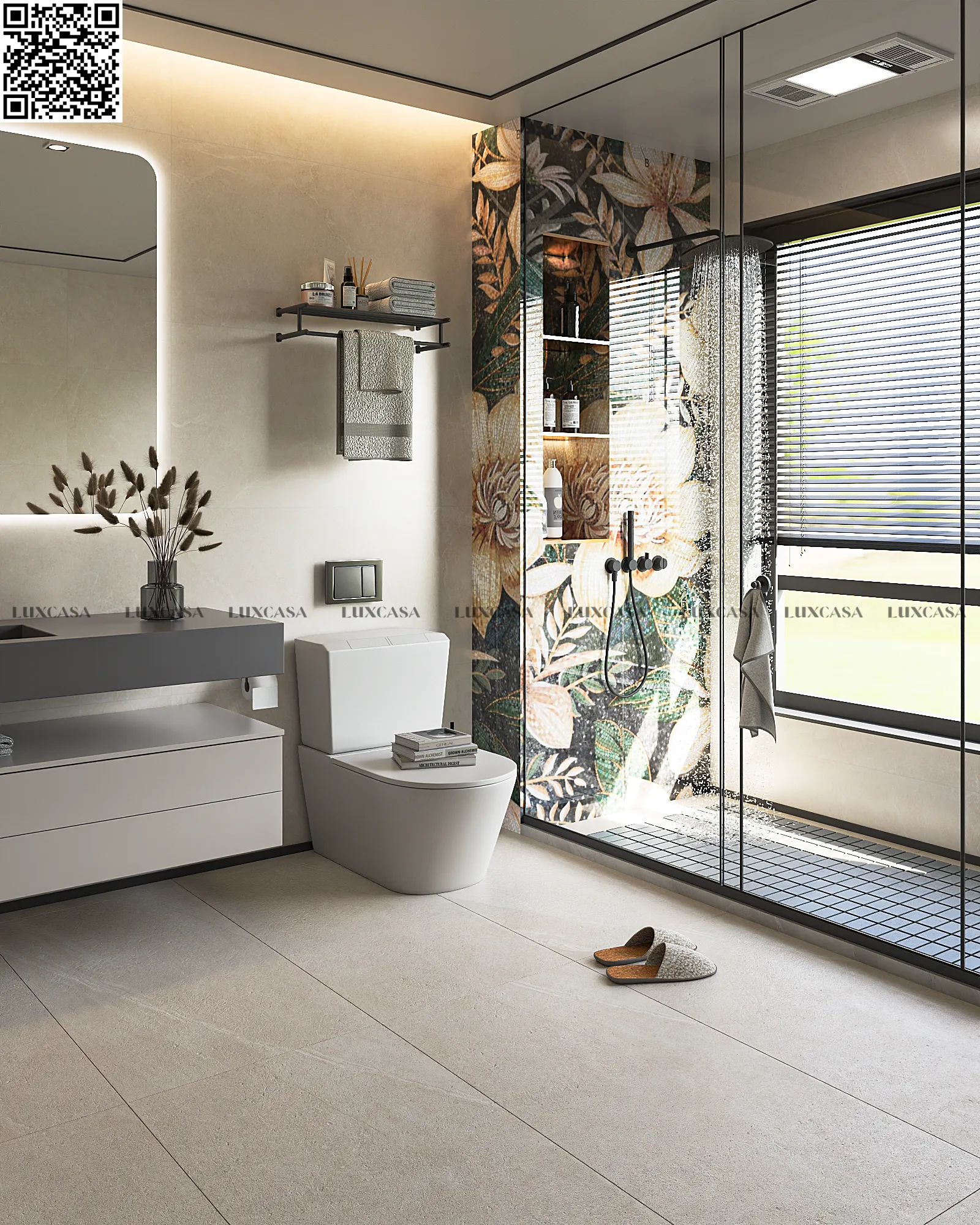 Gạch ốp tường mờ babyskin 60x120 612LU61209