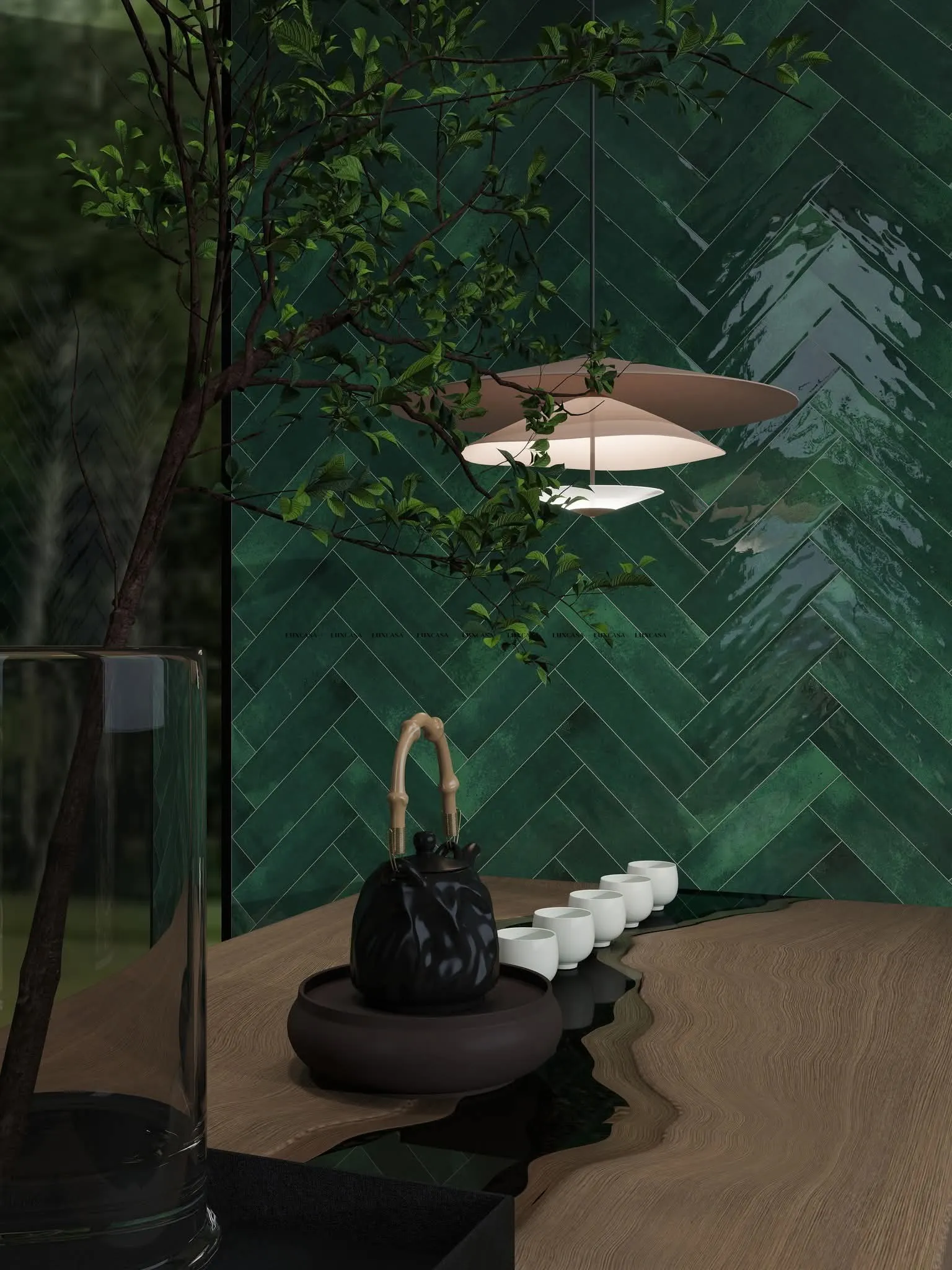 Gạch thẻ bóng gợn 7.5x30 RECTANGLE