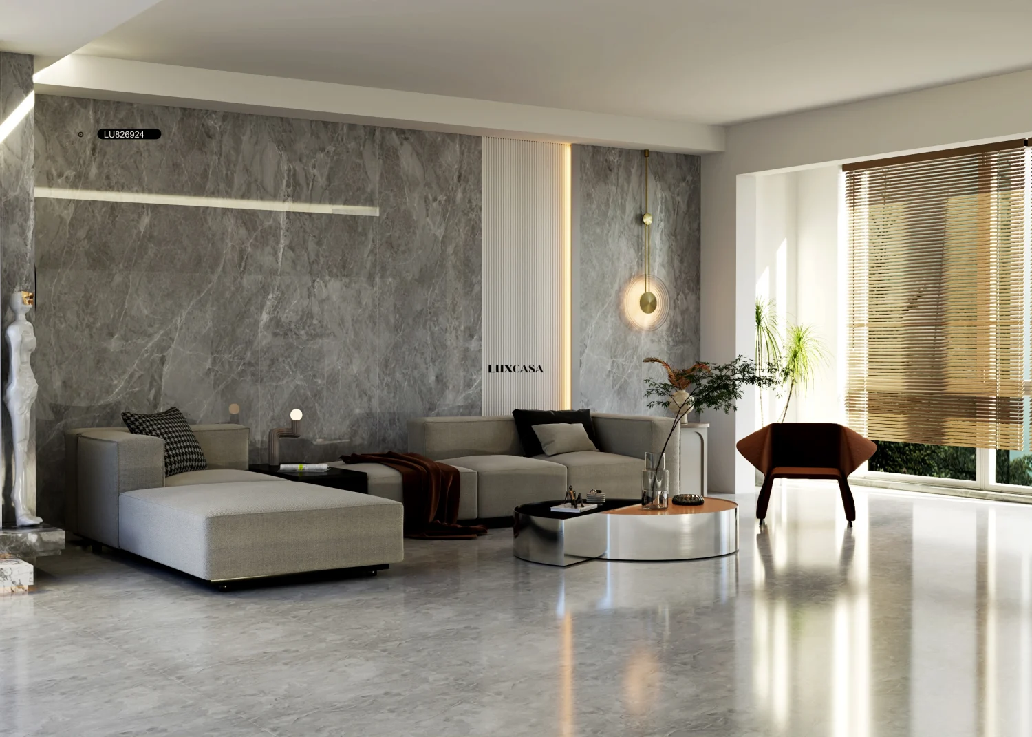 Gạch trang trí phòng khách mã 826LU826924