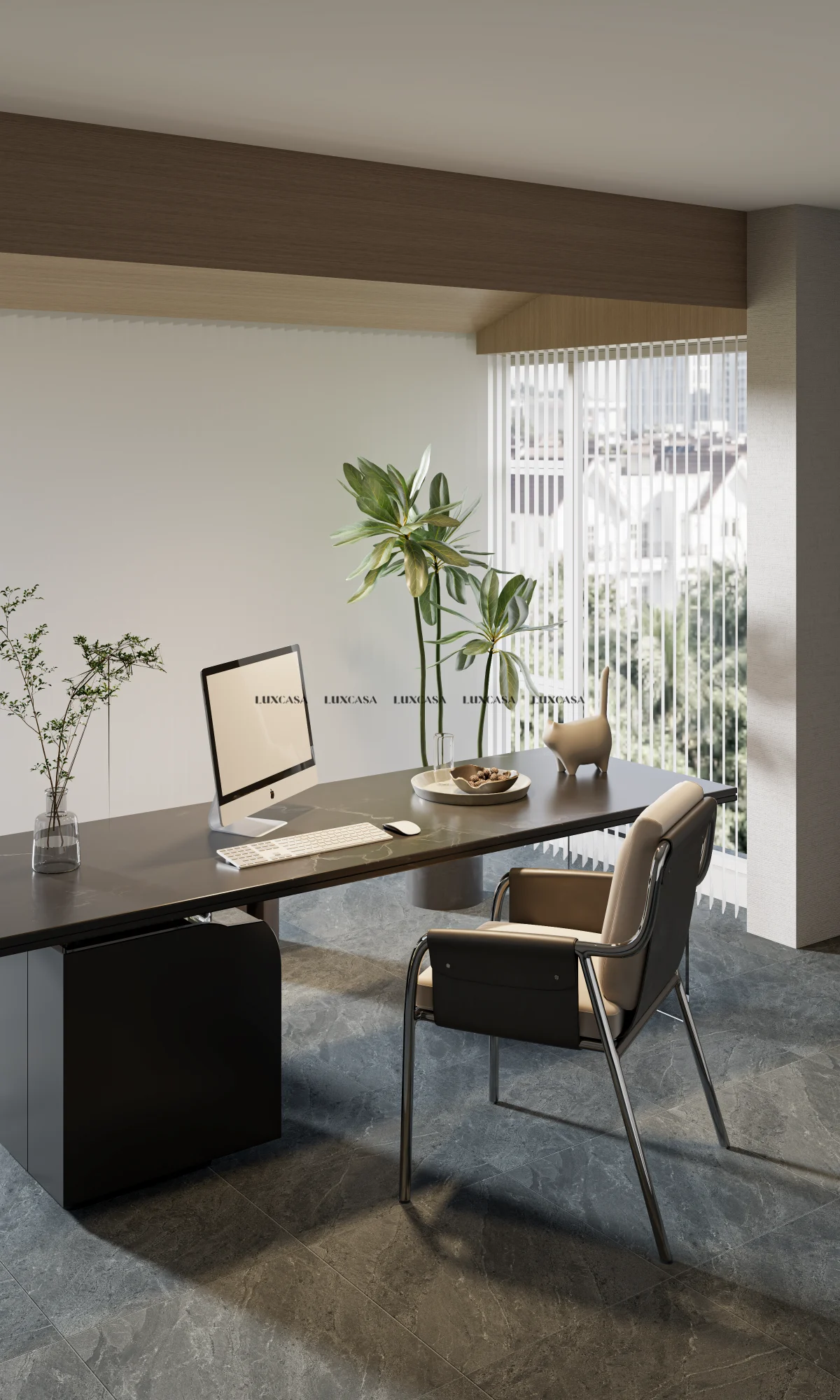 Gạch vân đá 60x60 lát phòng làm việc 60LUM66067