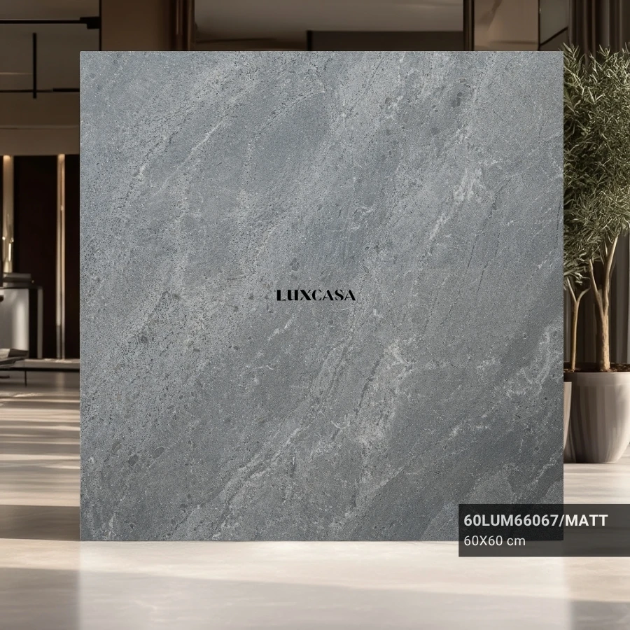 Mẫu gạch lát nền 60×60 xám 60LUM66067