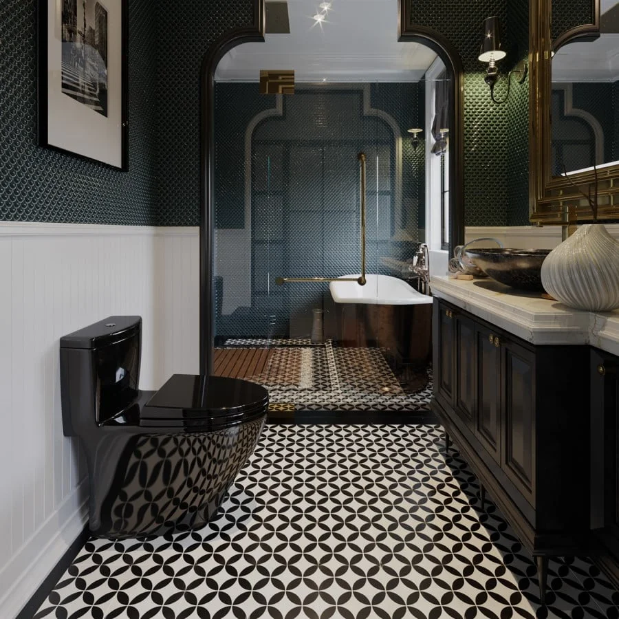 Nét đẹp cổ điển của gạch bông làm tôn lên vẻ truyền thống và sang trọng.