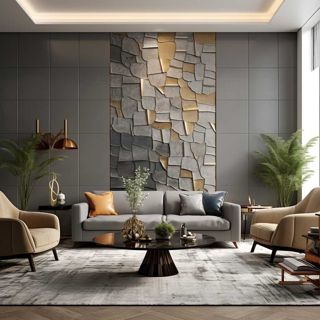 Cách ốp gạch tường phòng khách với đa dạng phong cách nâng cao tính thẩm mỹ