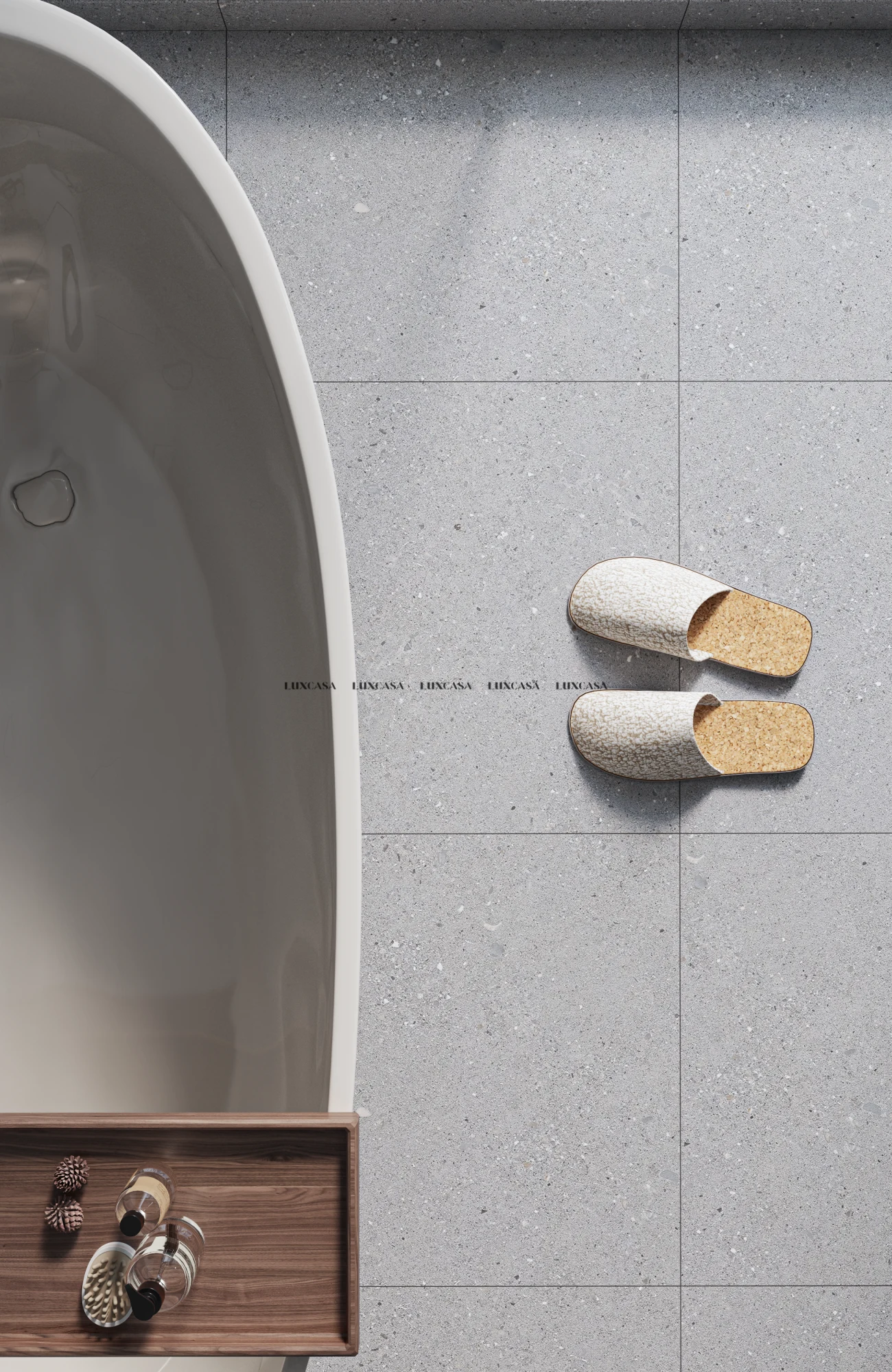 Gạch nhà tắm terrazzo 60x60 60LUM66007