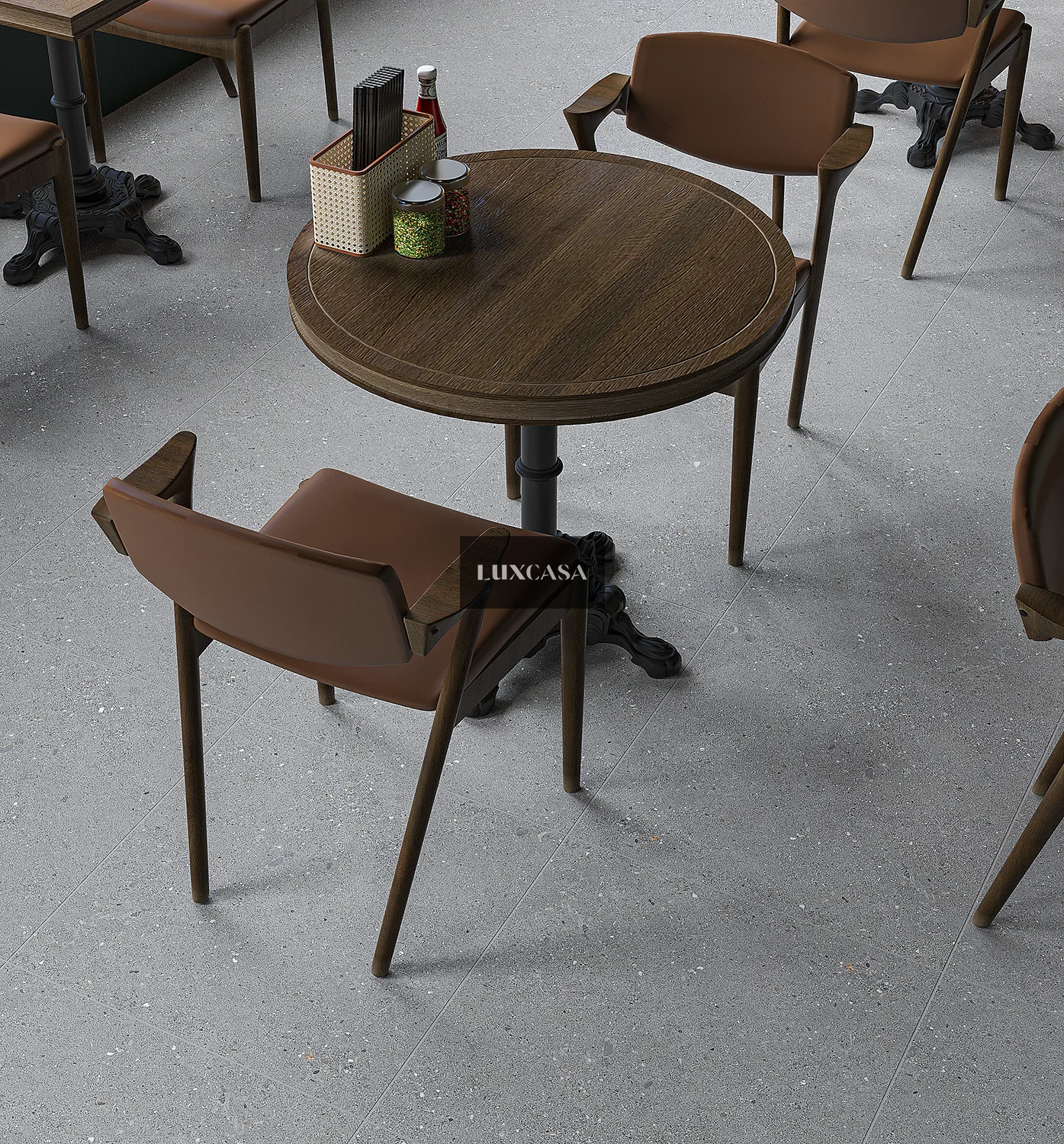 Mẫu gạch quán cafe terrazzo 600×600 60LUM66007