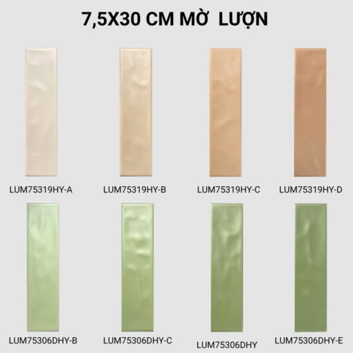 GẠCH THẺ MỜ LƯỢN 75X300