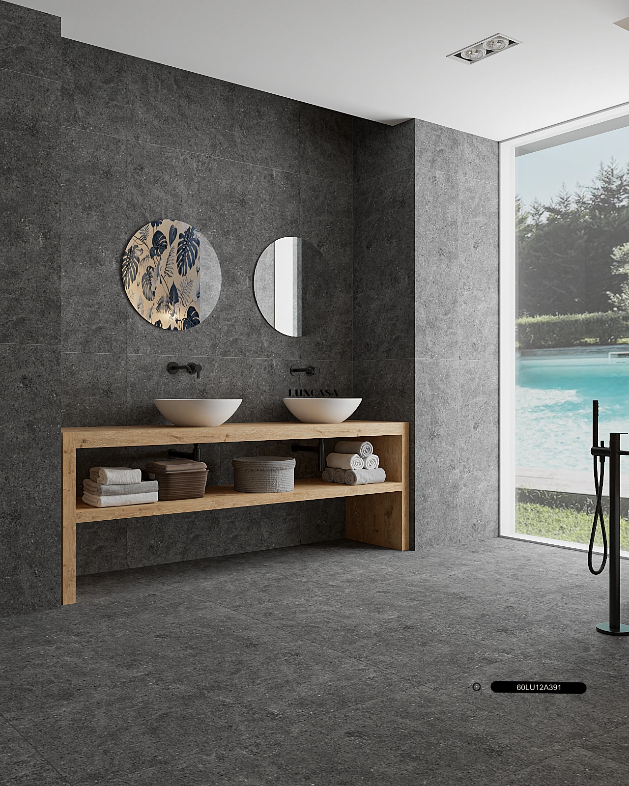 Gạch ốp nhà vệ sinh 60x120 612LU12A291