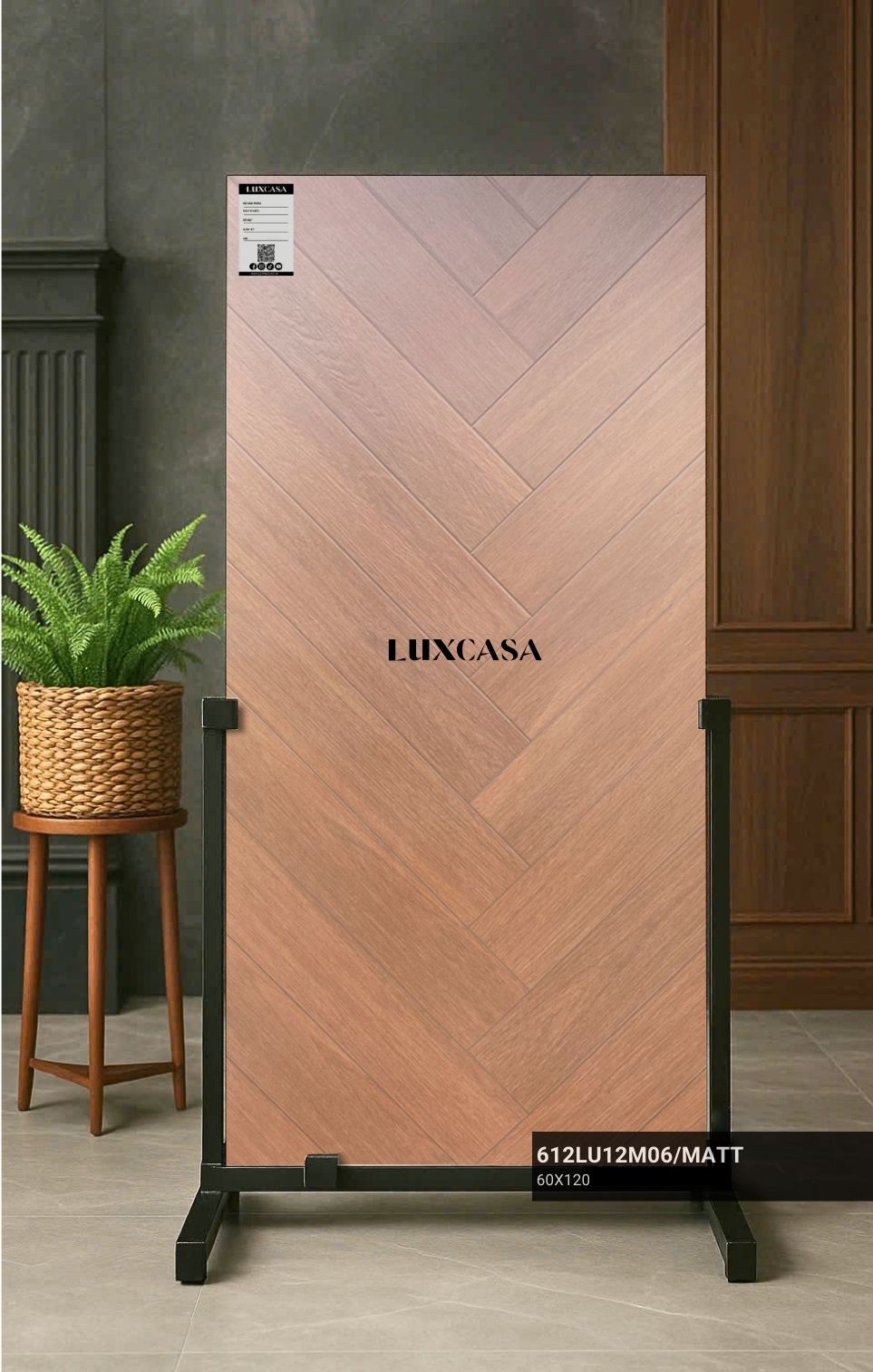 Mẫu gạch vân gỗ 60x120 612LU12M06