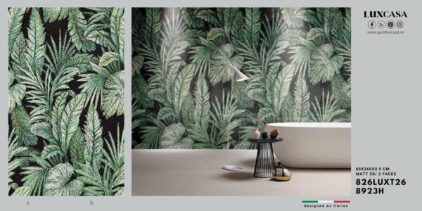 Mẫu gach dán tường phòng khách tranh mosaic 826LUXT268923H