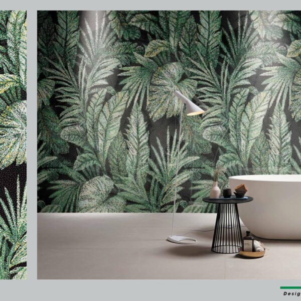 Mẫu gach dán tường phòng khách tranh mosaic 826LUXT268923H