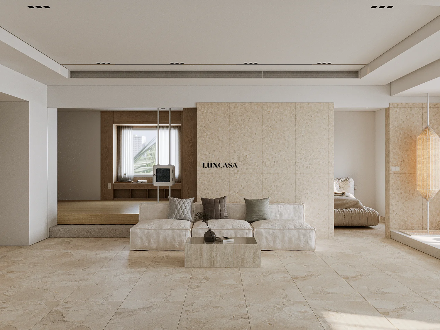 BST gạch ốp phòng khách 60×120 612LU001DM