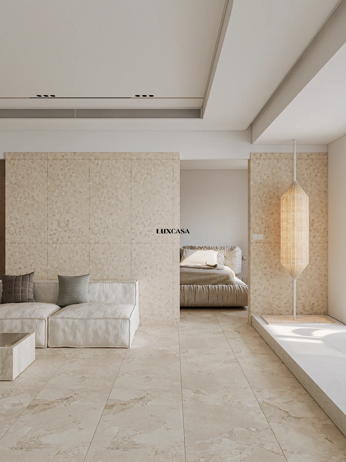 BST gạch ốp phòng khách 60×120 612LU001DM