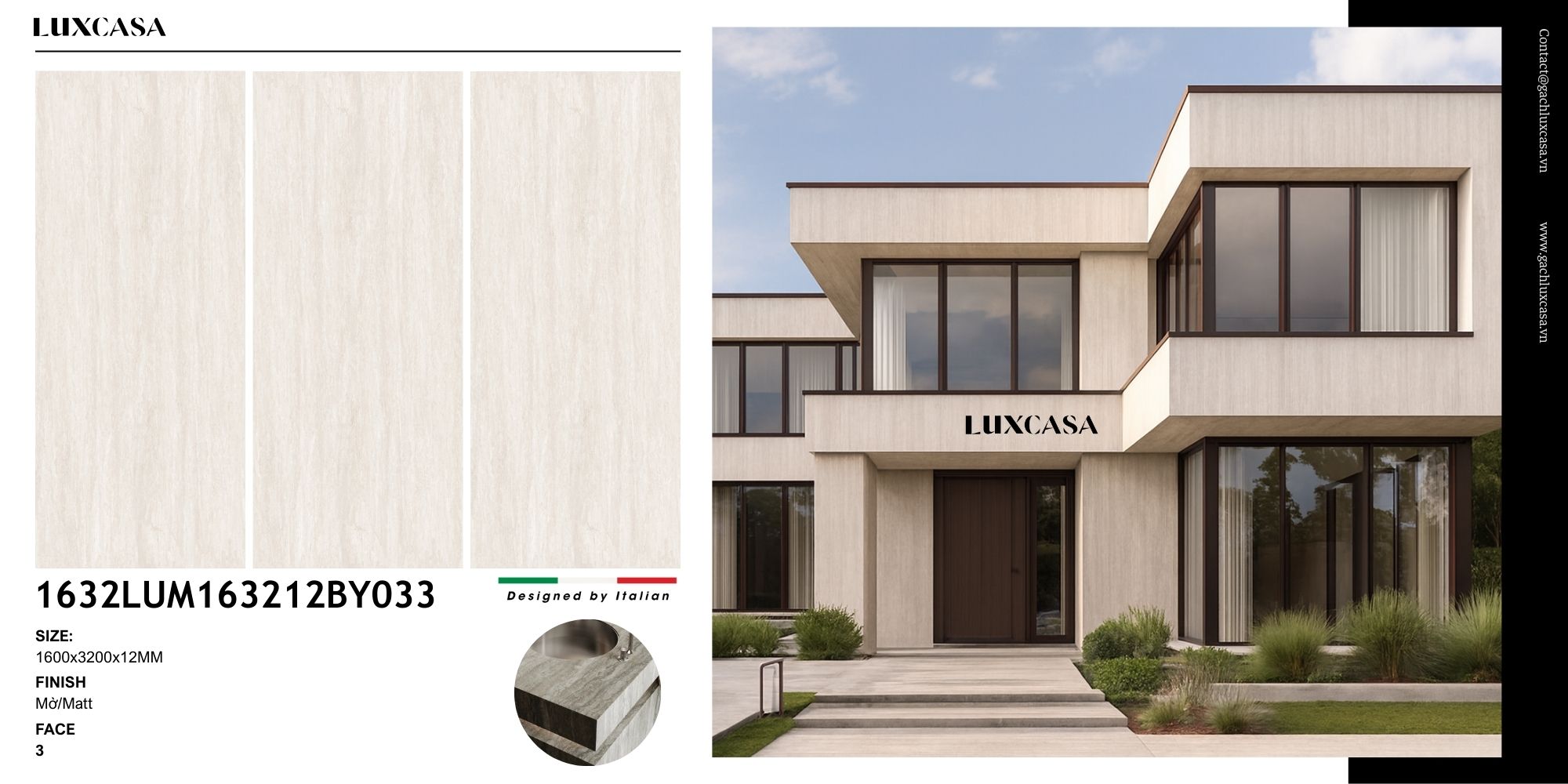 Đá nung kết 1600x3200 1632LUM163212BY033