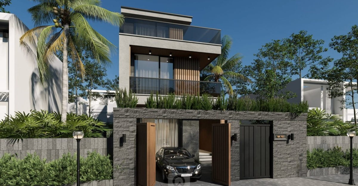 Gạch ốp chân tường ngoài trời