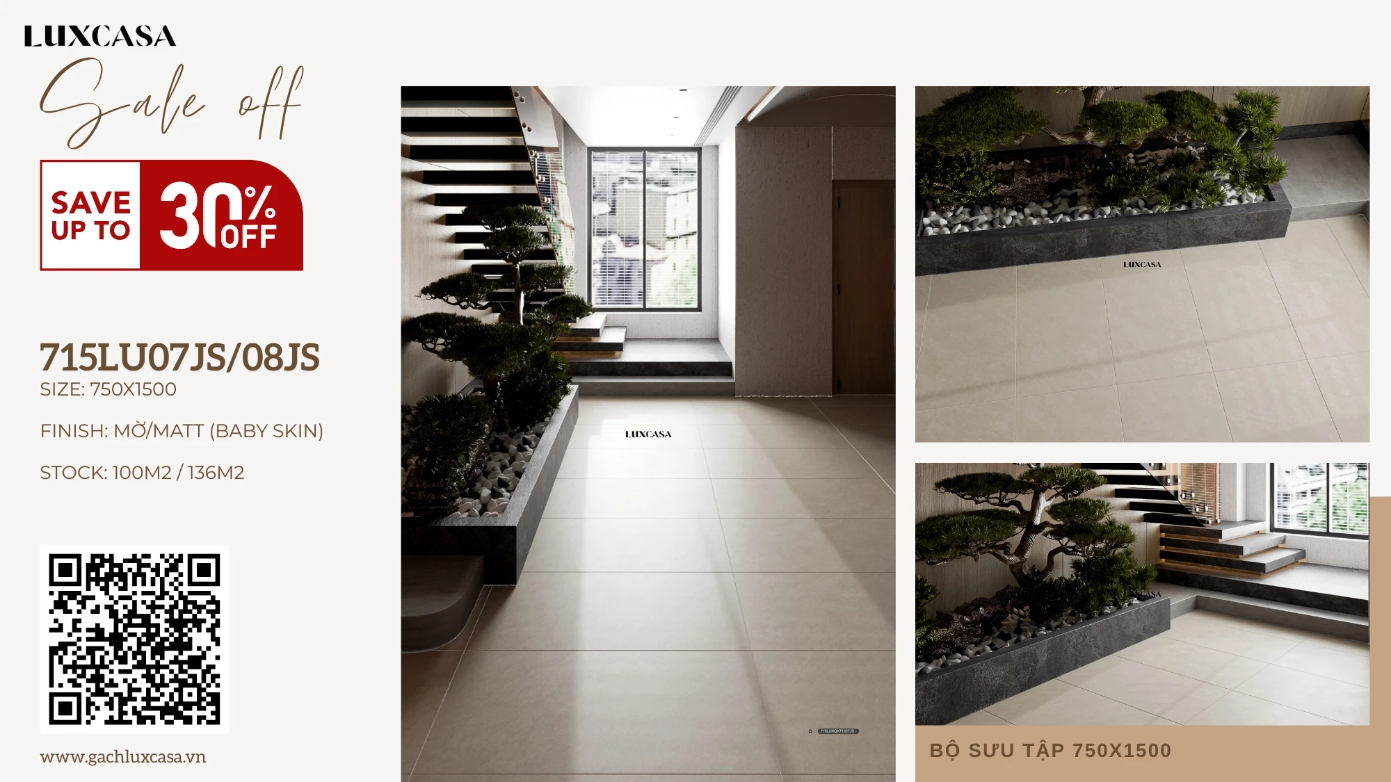 Gạch lát nền 75x150 715LU08JS