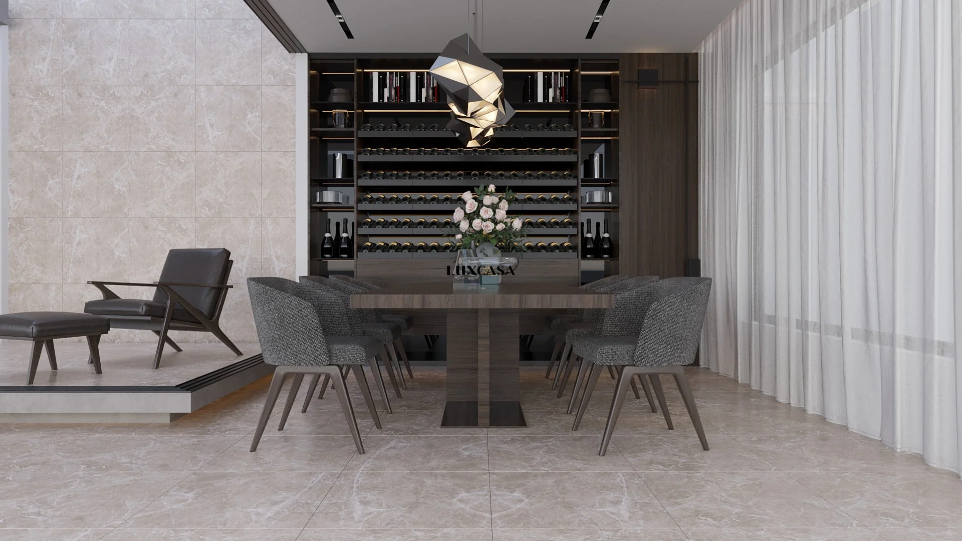 Gạch ốp nền bếp bề mặt mờ 60x60 60LU6006H