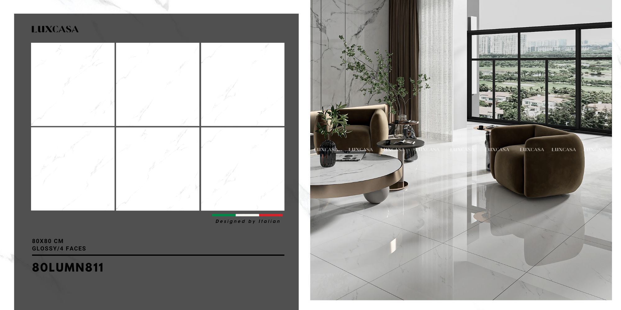 Gạch lát nền 80×80 80LUMN811