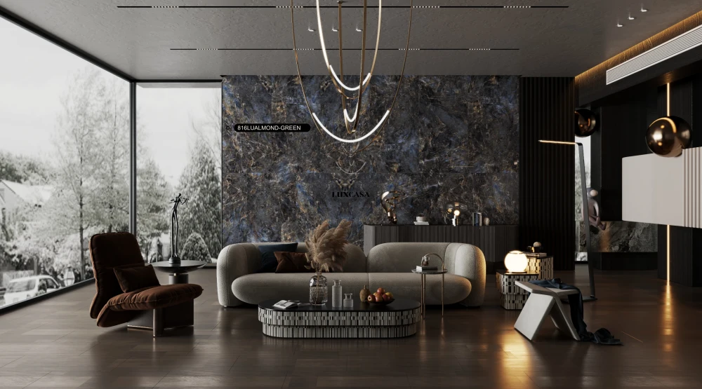 Gạch ốp tường phòng khách 816LUAL-GR