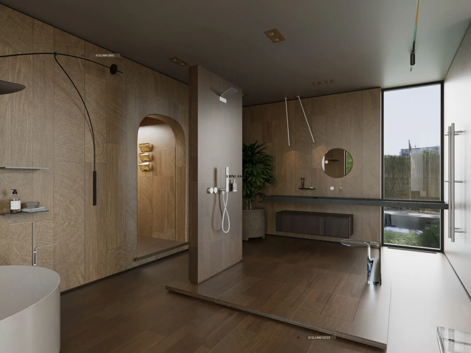 Gạch giả gỗ 60x120 612LU612C03 với 612LU612B02 (1)