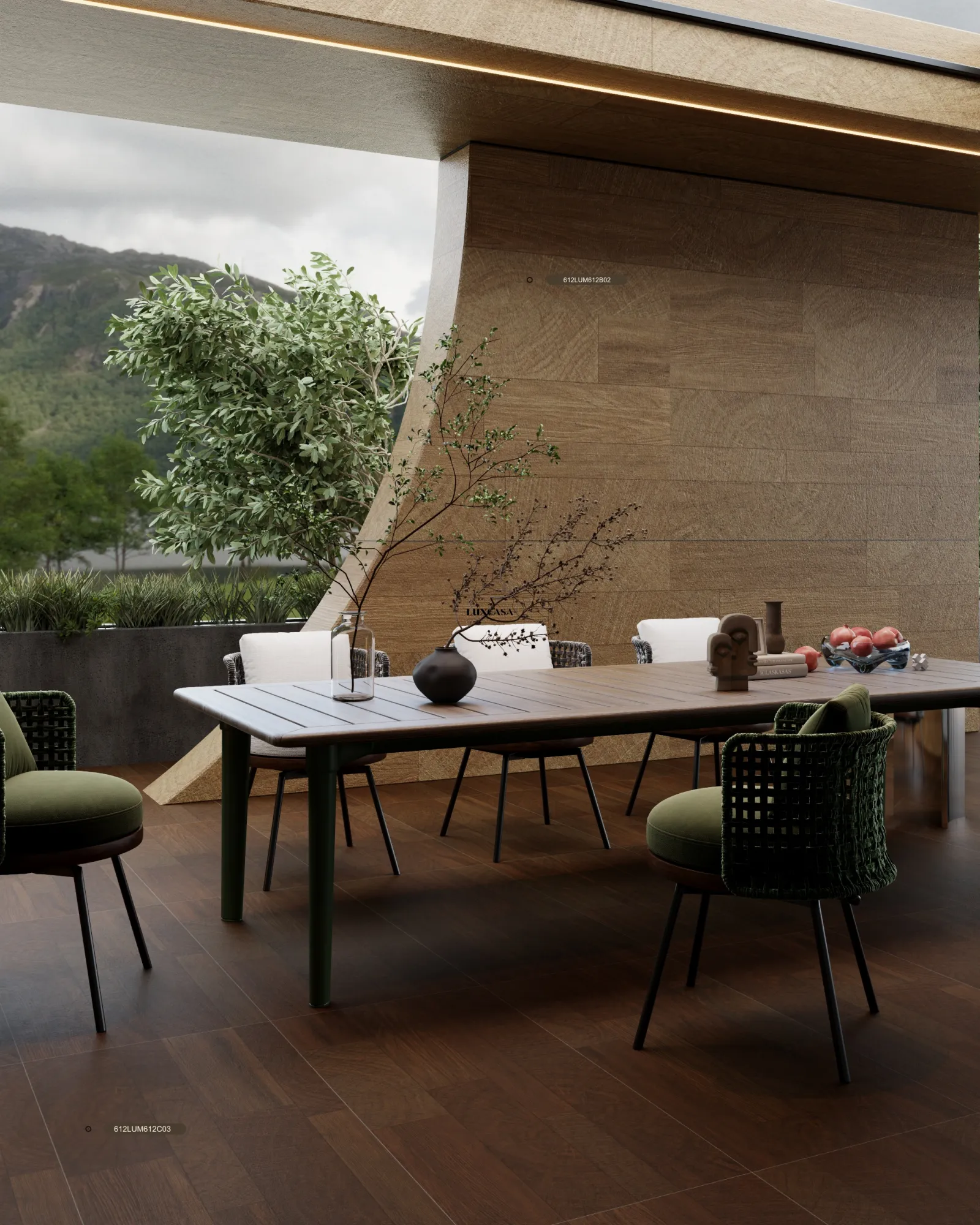 Gạch giả gỗ 60x120 612LU612C03 với 612LU612B02 (2)