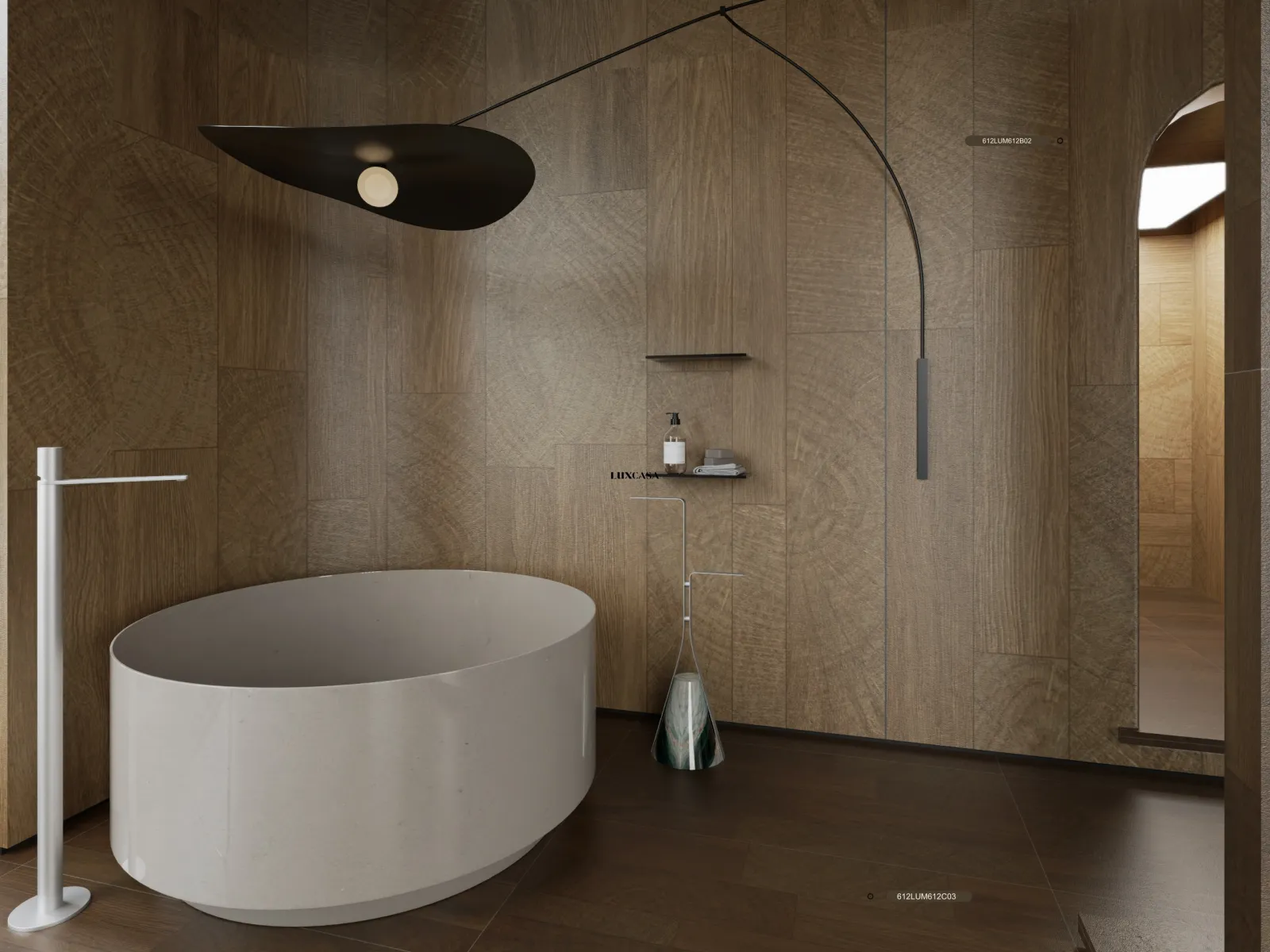 Gạch giả gỗ 60x120 612LU612C03 với 612LU612B02 (5)