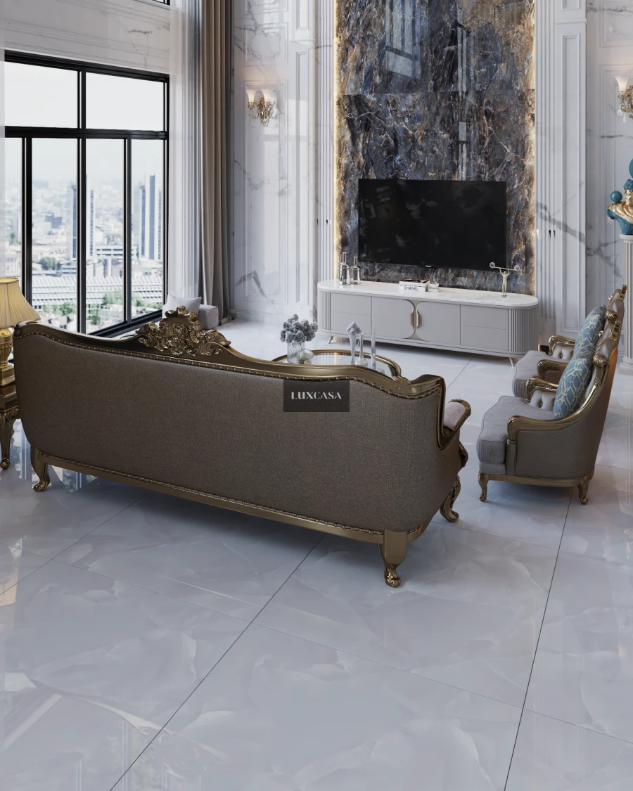 Gạch lát nền phòng khách 80x80 80LUF803