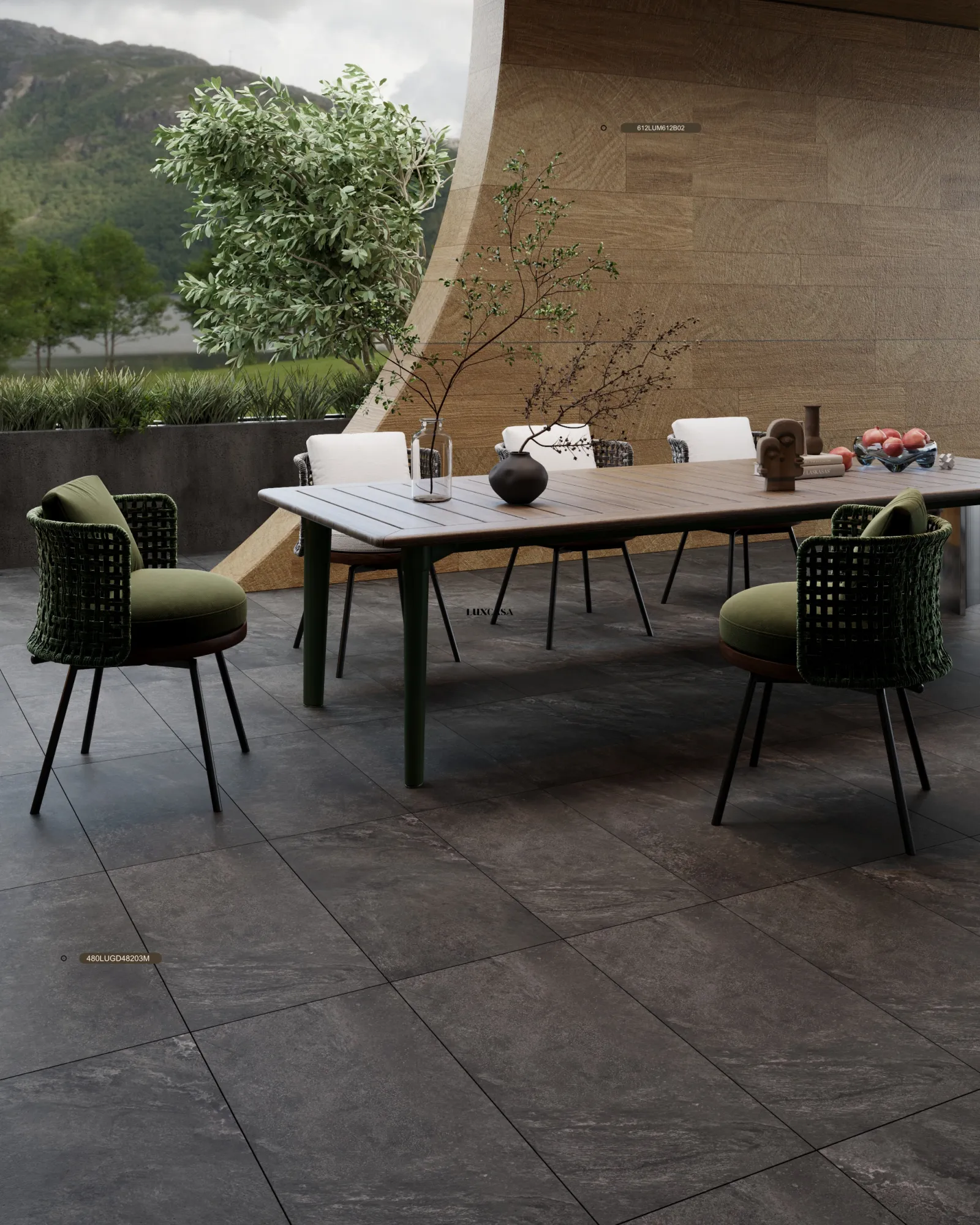 Gạch ốp nền màu xám 40X80 480LUGD48203M (3)