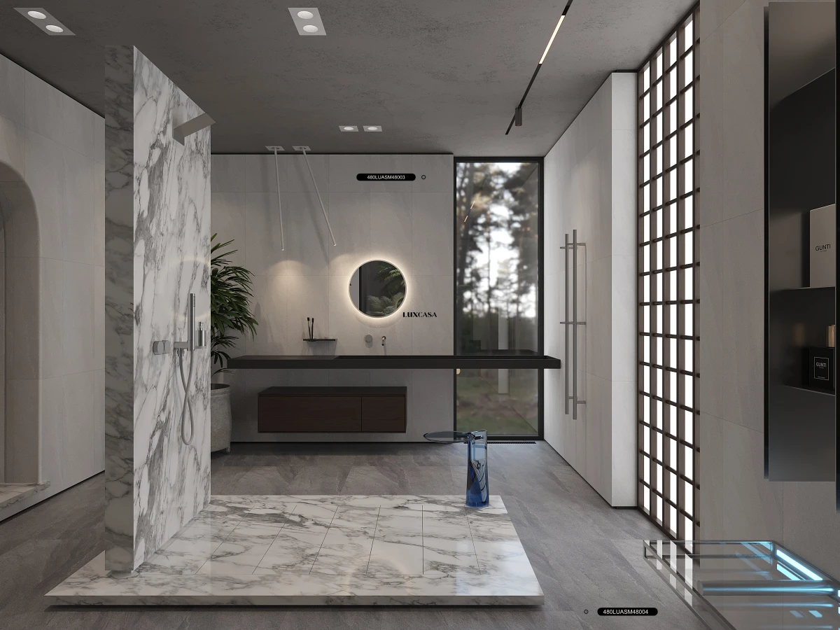 Gạch ốp nhà vệ sinh 40X80 480LUASM48004