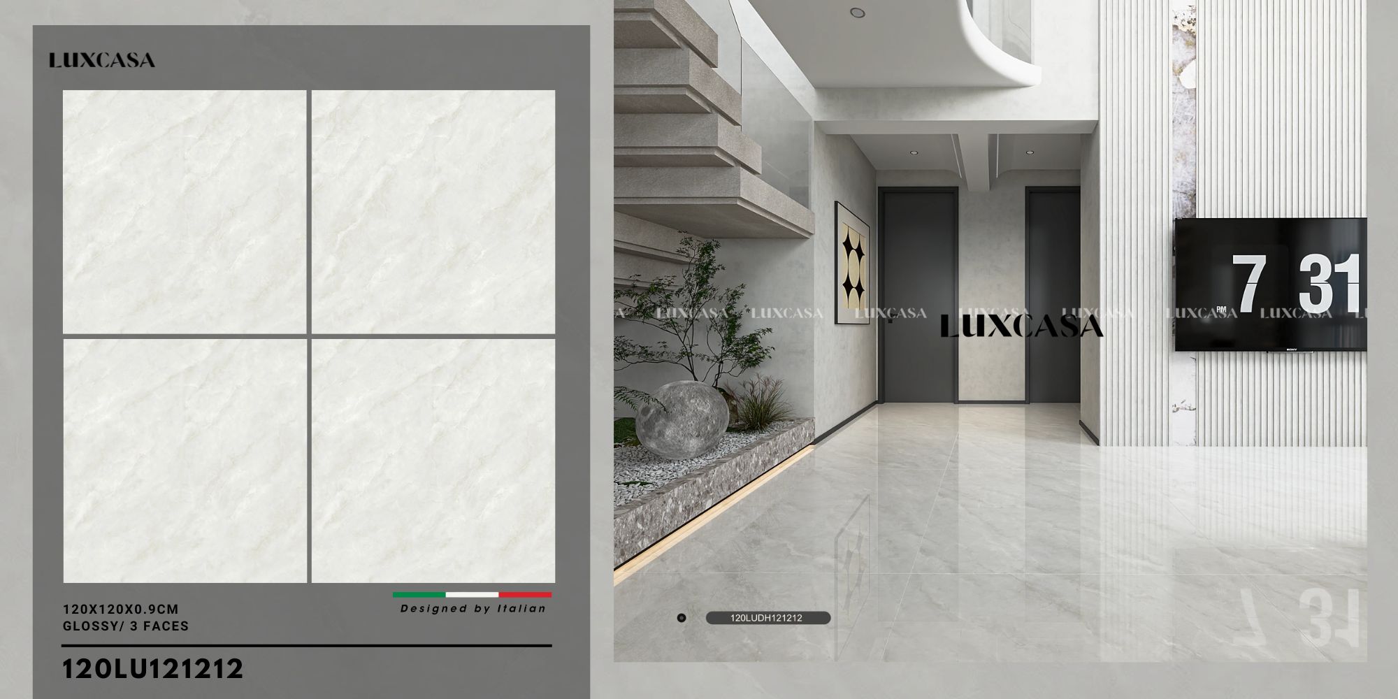 Gạch lát giả đá 120X120 120LU121212