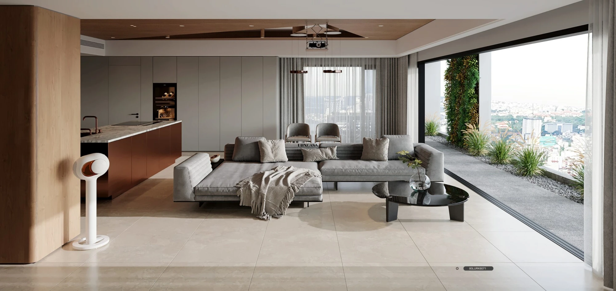 Gạch lát nền nhà 80x80 80LU8071