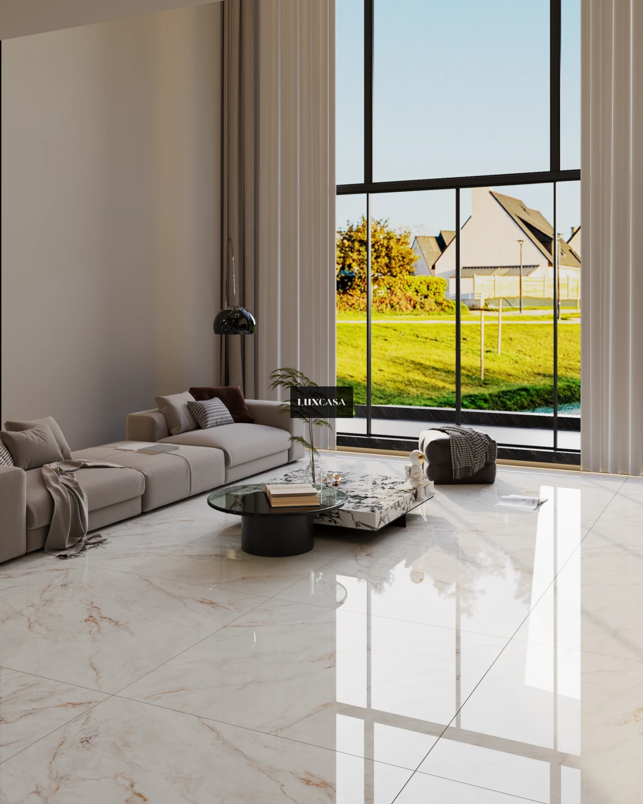 Gạch lát nền phòng khách 120x120 120LU121211