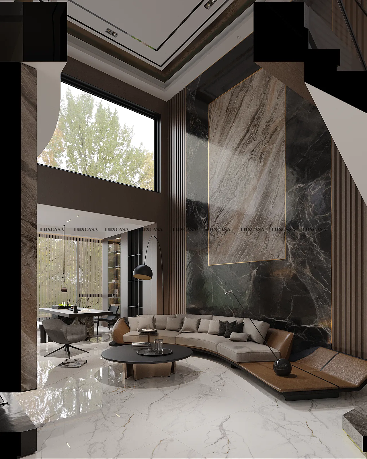 Gạch lát phòng khách 120X120 120LU121227