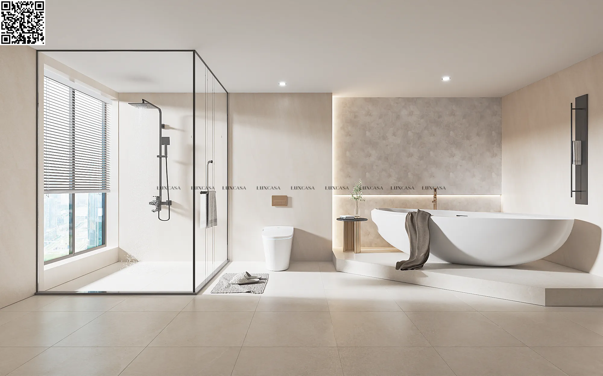 Gạch ốp nhà vệ sinh 60x120 612LU12003-2