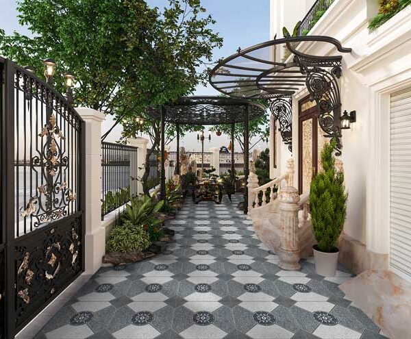 Gạch lát sân trước nhà Catalan 50×50 54015