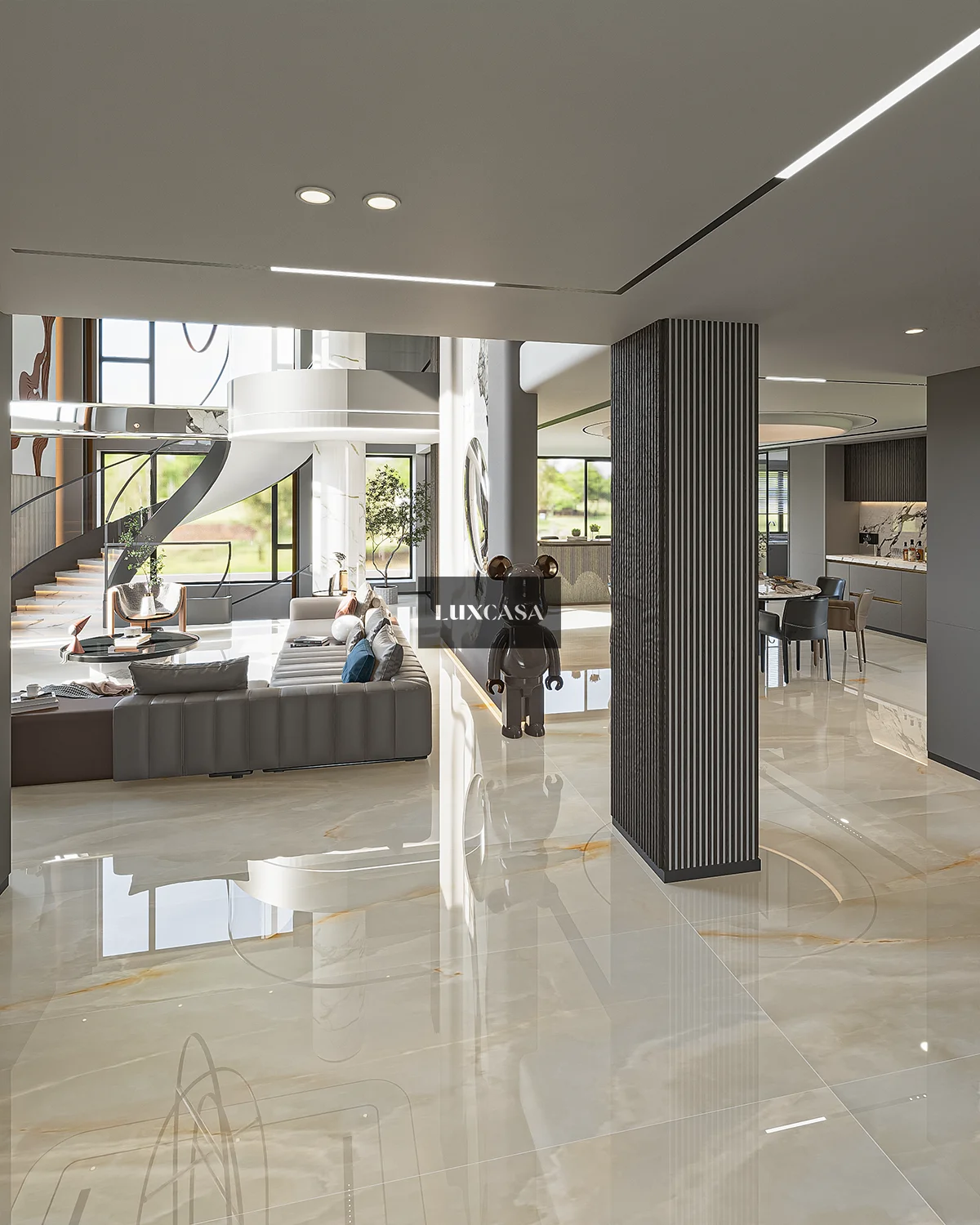 Gạch phòng khách 1200x2400 1224LU09BL034